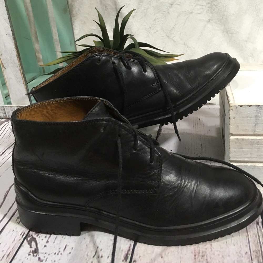 Cole Haan drake black memory flex chukka boots